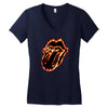 LIP BURN Women's V-Neck T-Shirt