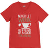 never let work V-Neck Tee