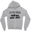 commas save lives Zipper Hoodie