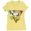 candy skull Ladies Fitted T-Shirt