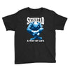 skinhead a way of life blue ideal birthday gift present. Youth Tee