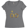 Harry Potter Glasses Women's Triblend Scoop T-shirt