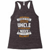 Super Cool Uncle Of A Freaking Awesome Niece Racerback Tank