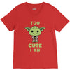 too cute i am V-Neck Tee