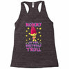 birthday troll mommy Racerback Tank
