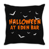 halloween at eden bar Throw Pillow