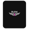 angel wing believe breast cancer Mousepad