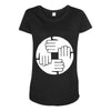 dj remix funny mens Maternity Scoop Neck T-shirt