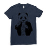 gangster panda Ladies Fitted T-Shirt