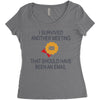 i survived another meeting rectangle Women's Triblend Scoop T-shirt