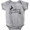 merry christmas flower Baby Bodysuit