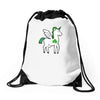 irish unicorn Drawstring Bags