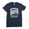 not always playing the bass Ladies Fitted T-Shirt