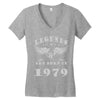 legends are born in 1979 hoodie 7 Women's V-Neck T-Shirt