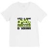 life's a game soccer V-Neck Tee