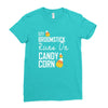 candy corn Ladies Fitted T-Shirt