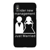under new management   just married iPhoneX Case