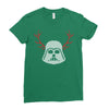 darth vader reindeer Ladies Fitted T-Shirt