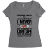carcinoid cancer is a journey i never planed or asked for but i choose Women's Triblend Scoop T-shirt