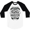 Super Cool Pawpaw Of A Freaking Awesome Daughter 3/4 Sleeve Shirt