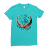 Space Skeleton Ladies Fitted T-Shirt