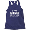 i am sherlocked Racerback Tank