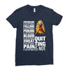 super saiyan quitting is not Ladies Fitted T-Shirt