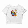 zombie minion halloween Crop Top