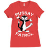 pussay patrol Ladies Fitted T-Shirt