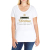 snow merry christmas Ladies Curvy T-Shirt