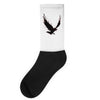 black raven with red eye Socks