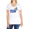 Daddy Shark Ladies Curvy T-Shirt