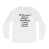 talk to myself Long Sleeve Shirts