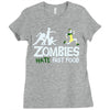 zombies hate fast food Ladies Fitted T-Shirt