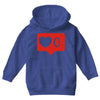 no love notification Youth Hoodie