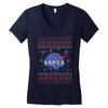 santa christmas Women's V-Neck T-Shirt