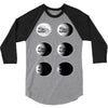 the phases of the moon of laika dog 3/4 Sleeve Shirt
