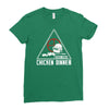 battle ground chicken dinner Ladies Fitted T-Shirt