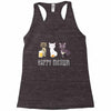 happy meowr Racerback Tank