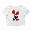 mickey mau5 Crop Top