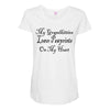grandkitties pawprints Maternity Scoop Neck T-shirt