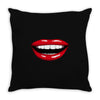 lips red Throw Pillow