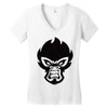 mean monkey Women's V-Neck T-Shirt