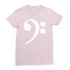 bass cleff funny Ladies Fitted T-Shirt