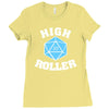 high roller 20 sided die Ladies Fitted T-Shirt