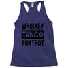 whiskey tango foxtrot Racerback Tank
