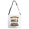 Super Cool Uncle Of A Freaking Awesome Nephew Adjustable Strap Totes