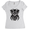 demon wolf Women's Triblend Scoop T-shirt