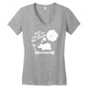 never give up on dreams ladies fitted Women's V-Neck T-Shirt