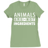 Animals Are Not Ingredients Ladies Fitted T-Shirt